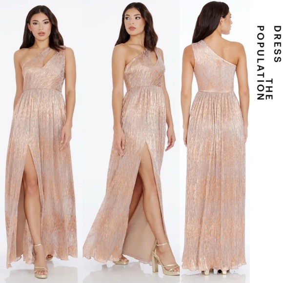 strapless open back dress Kienna Gown – Dress the Population main image 1